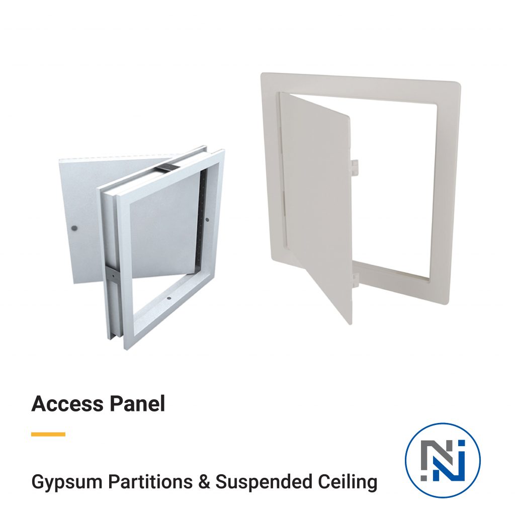 This access panel is designed to provide easy access to plumbing and electrical systems in the Middle East. It's made from high-quality steel, with an adjustable rod hanger for quick installation.