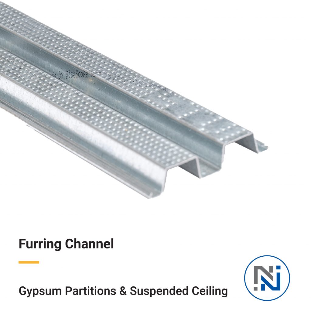 This furring channel is designed to provide stability and strength to Saudi Arabian construction projects. 